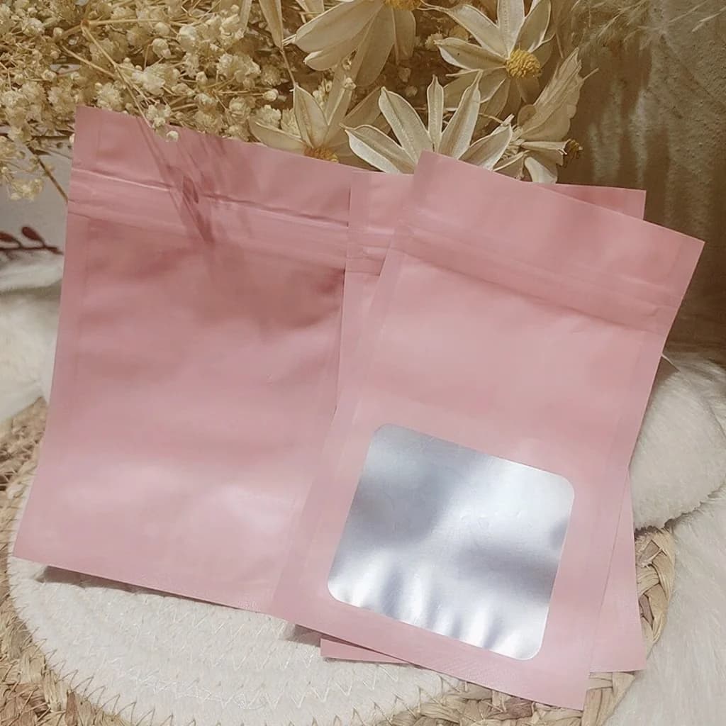 Mattierte Plastik-Reißverschlussbeutel für Nagelwerkzeuge und Kunstnägel
